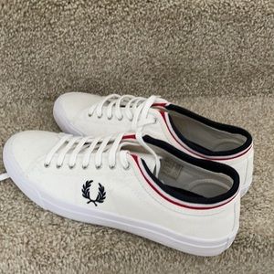 Fred Perry New, Never Worn. White with hints of Blue/Red